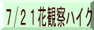 7/21花観察ハイク